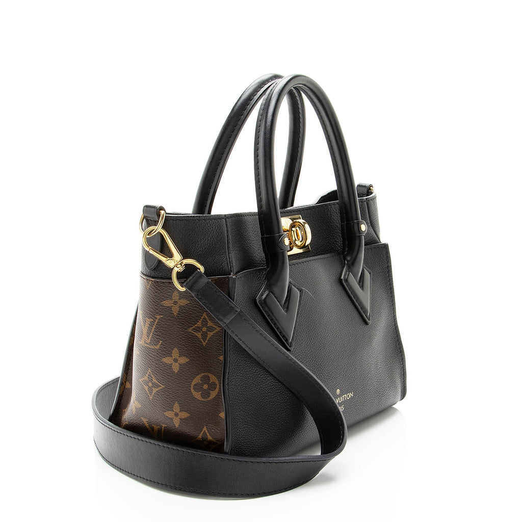 Louis Vuitton Calfskin Monogram Canvas On My Side PM Tote