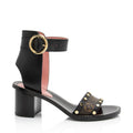 Louis Vuitton Calfskin Monogram Canvas Passenger Sandals - Size 7 / 37 (SHF-RndsyE)