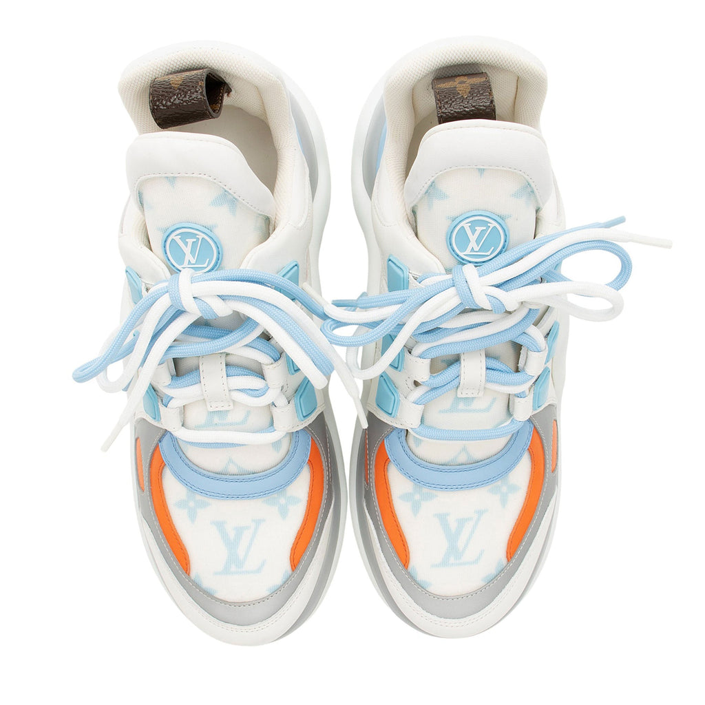 Louis Vuitton Calfskin Monogram LV Pop Archlight Sneakers - Size 7 / 37