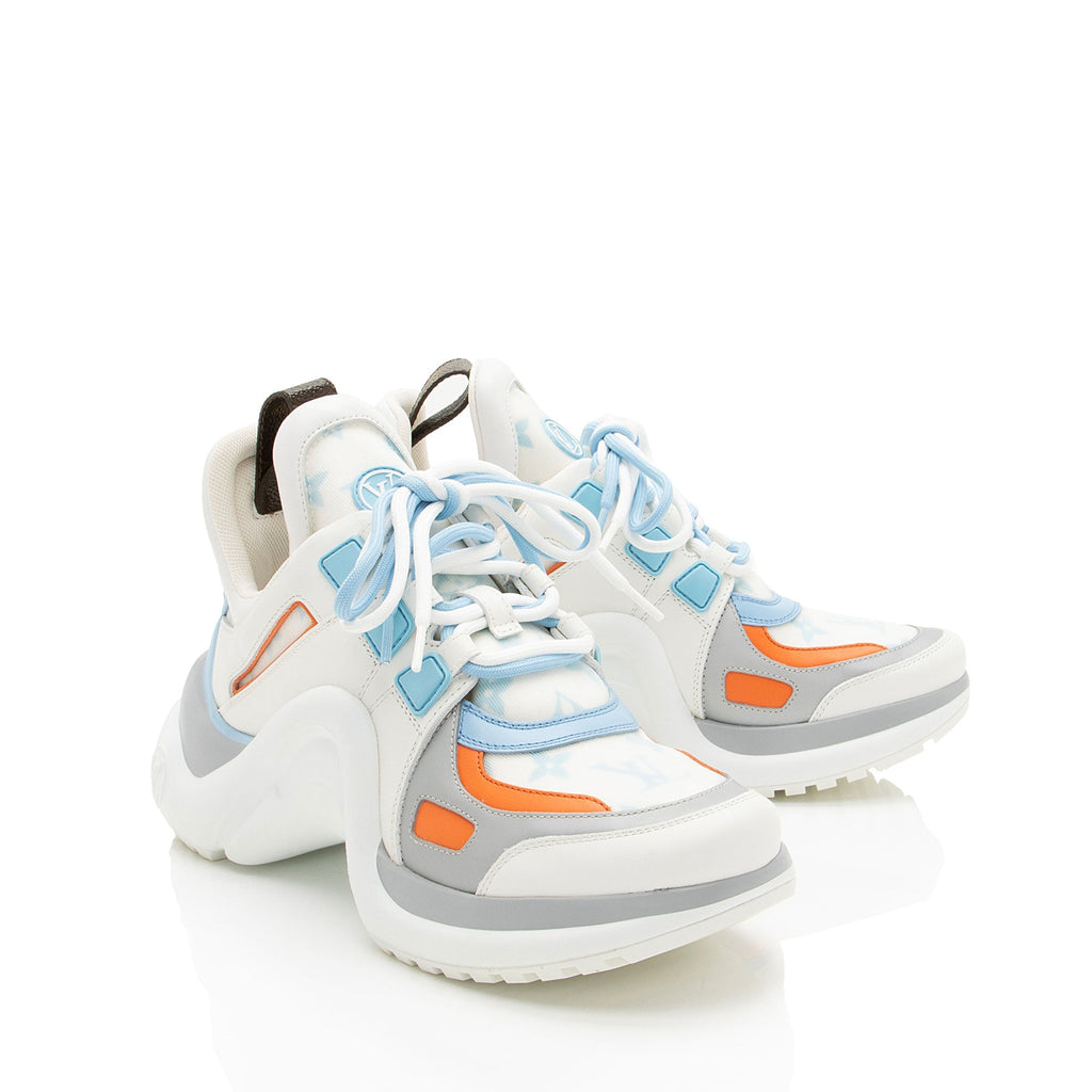 Louis Vuitton Calfskin Monogram LV Pop Archlight Sneakers - Size 7 / 37