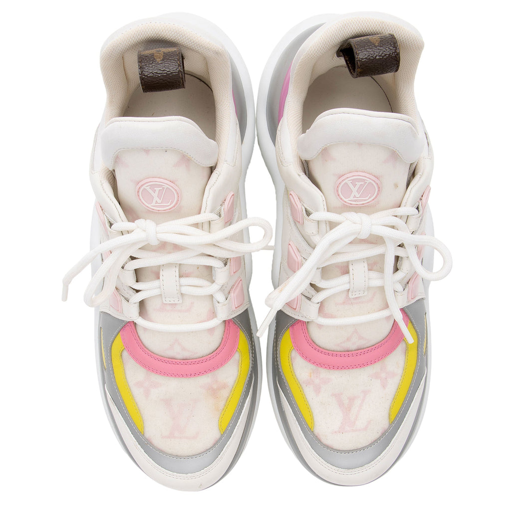 Louis Vuitton Calfskin Monogram LV Pop Archlight Sneakers - Size 8.5 / 38.5 (SHF-GZiAHD)
