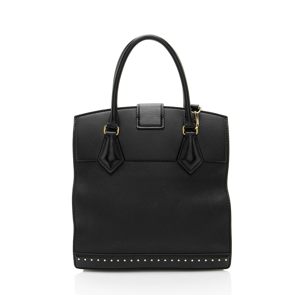 Louis Vuitton Calfskin Studded Marly PM Tote