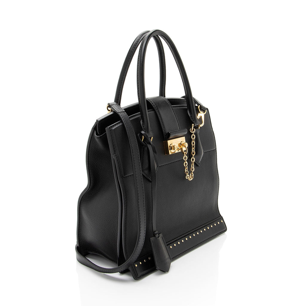 Louis Vuitton Calfskin Studded Marly PM Tote
