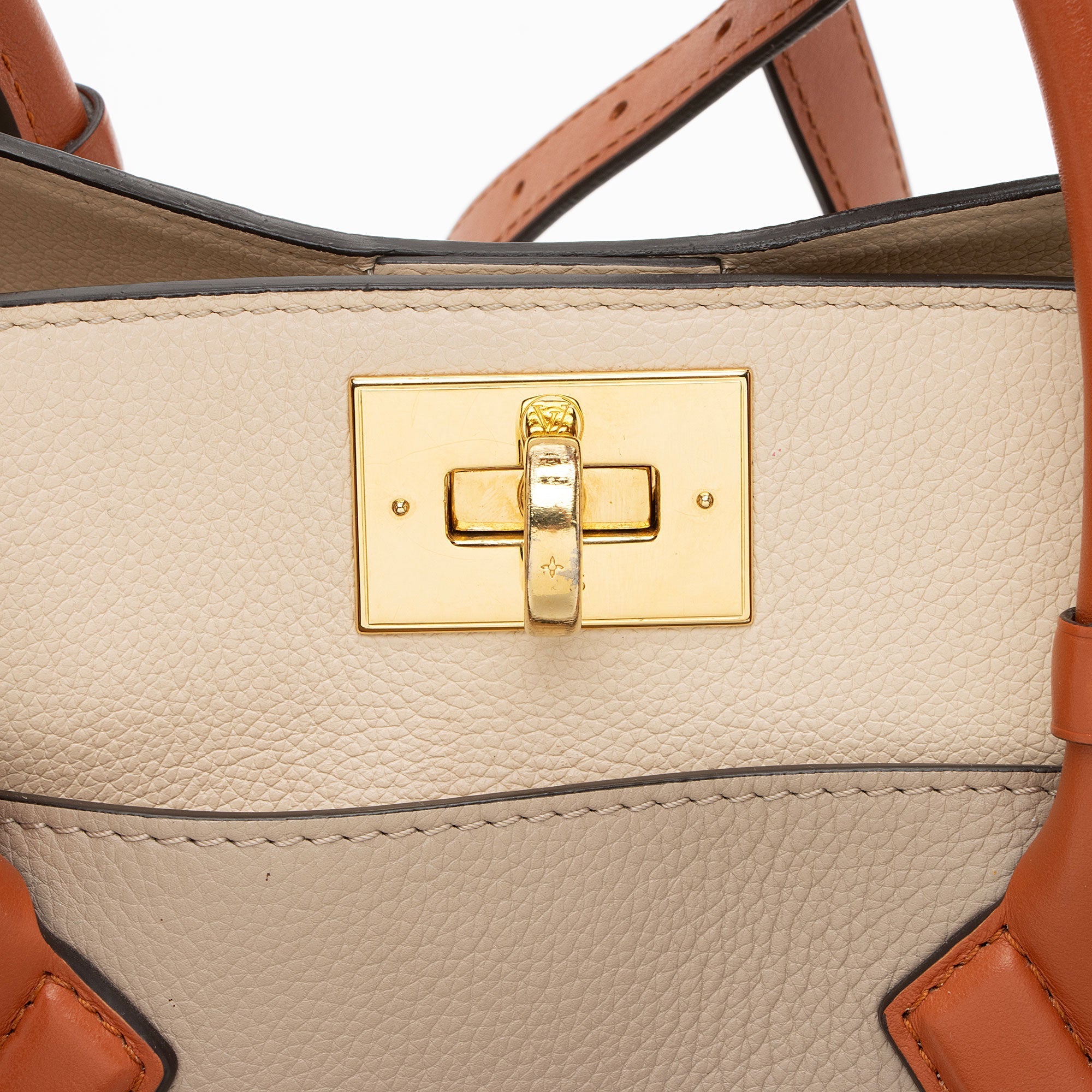 Louis Vuitton Calfskin Tufted Monogram On My Side MM Tote