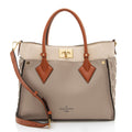 Louis Vuitton Calfskin Tufted Monogram On My Side MM Tote