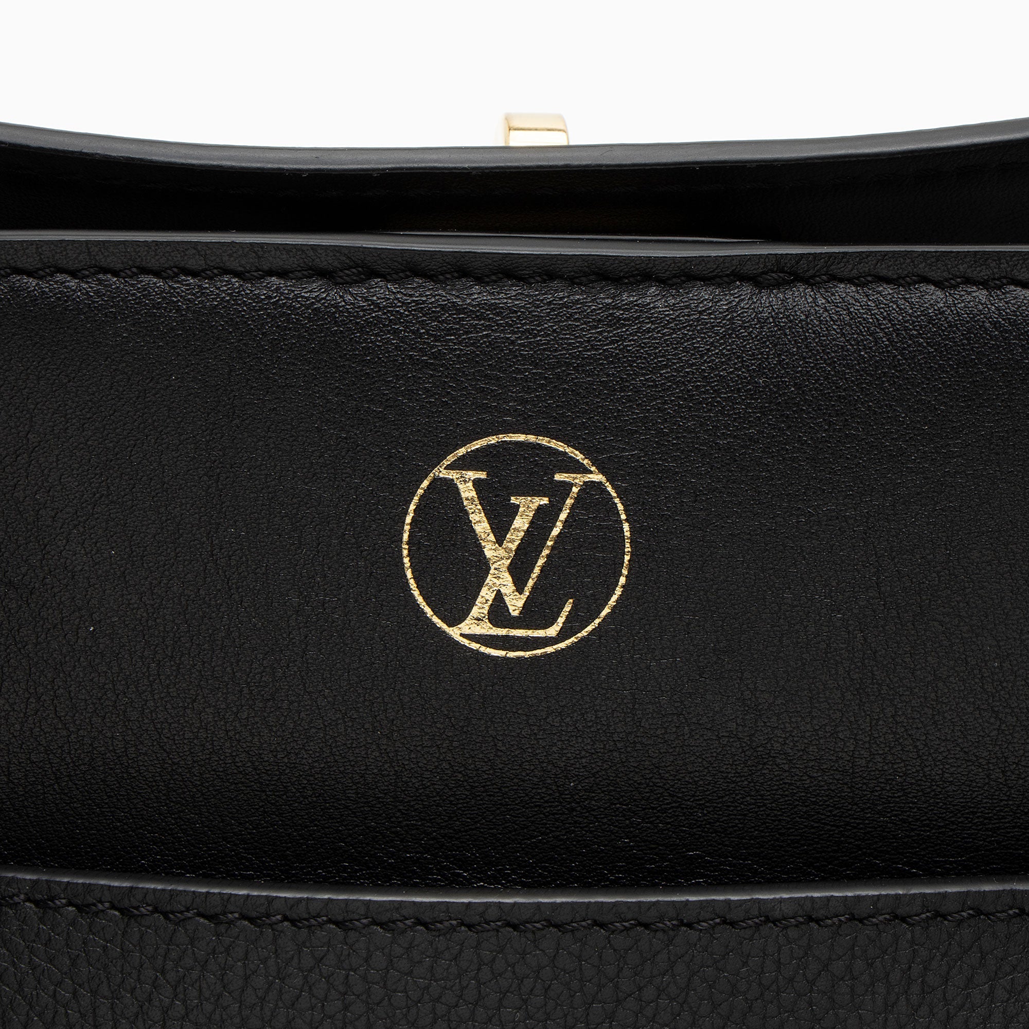 Louis Vuitton Calfskin Tufted Monogram On My Side MM Tote