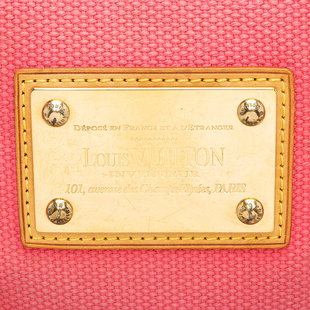Louis Vuitton Canvas Antigua Cabas PM Tote (SHF-20670)