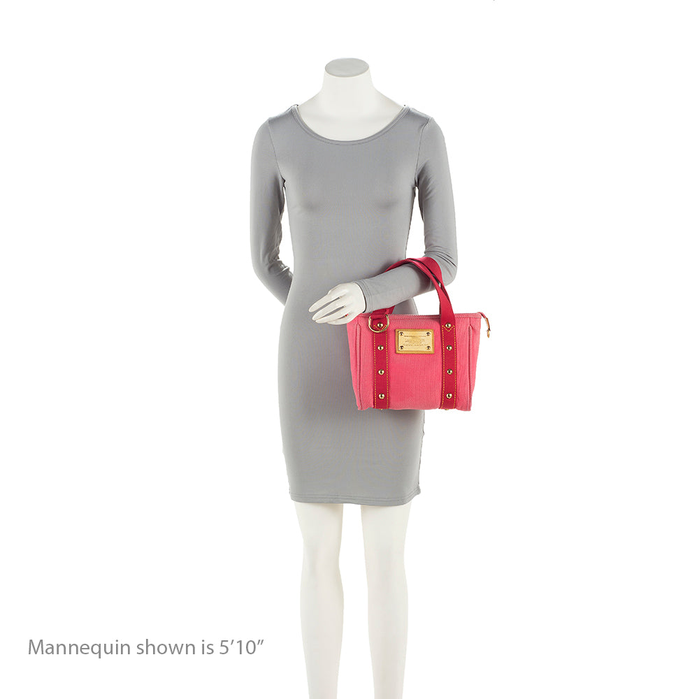 Louis Vuitton Canvas Antigua Cabas PM Tote (SHF-20670)