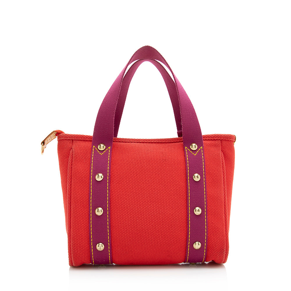 Louis Vuitton Canvas Antigua Cabas PM Tote (SHF-21092)