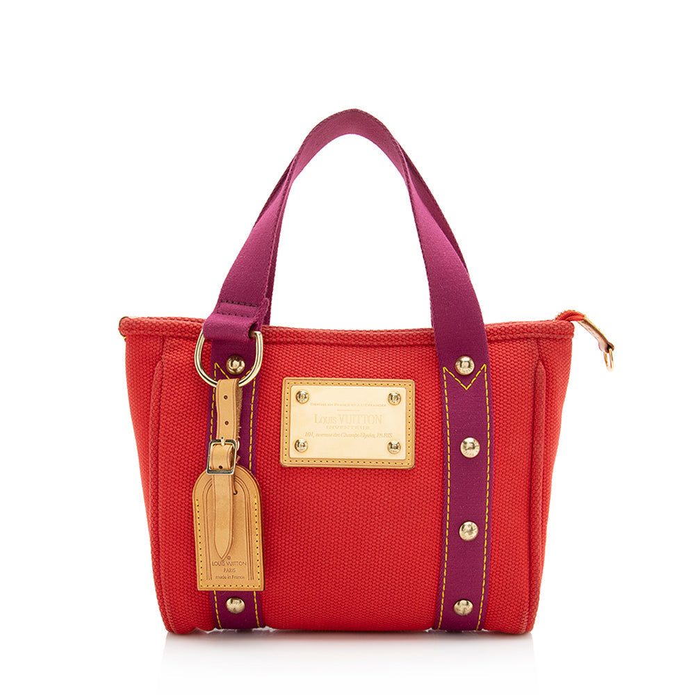 Louis Vuitton Canvas Antigua Cabas PM Tote (SHF-21092)