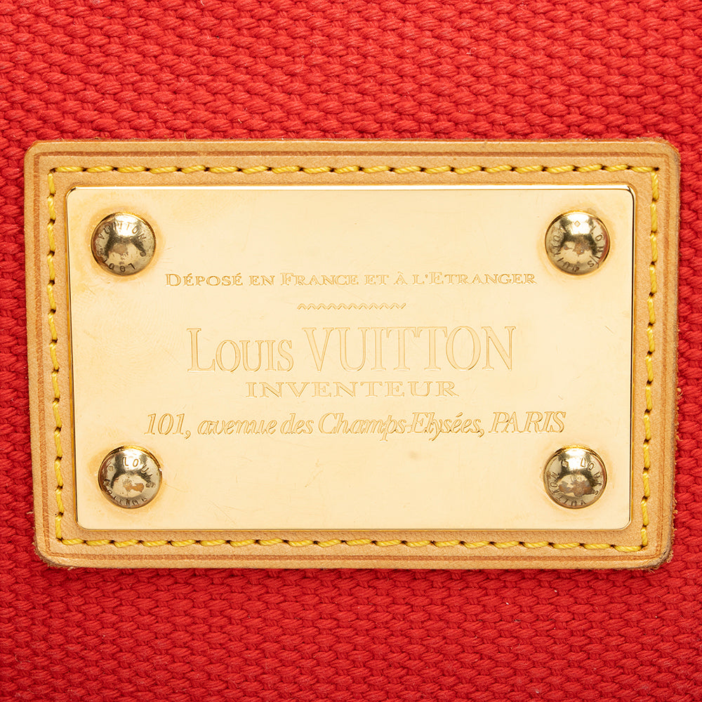 Louis Vuitton Canvas Antigua Cabas PM Tote (SHF-21092)