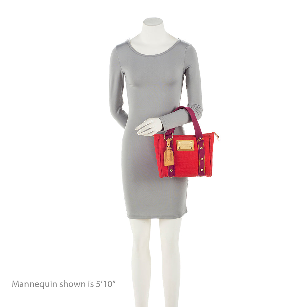 Louis Vuitton Canvas Antigua Cabas PM Tote (SHF-21092)