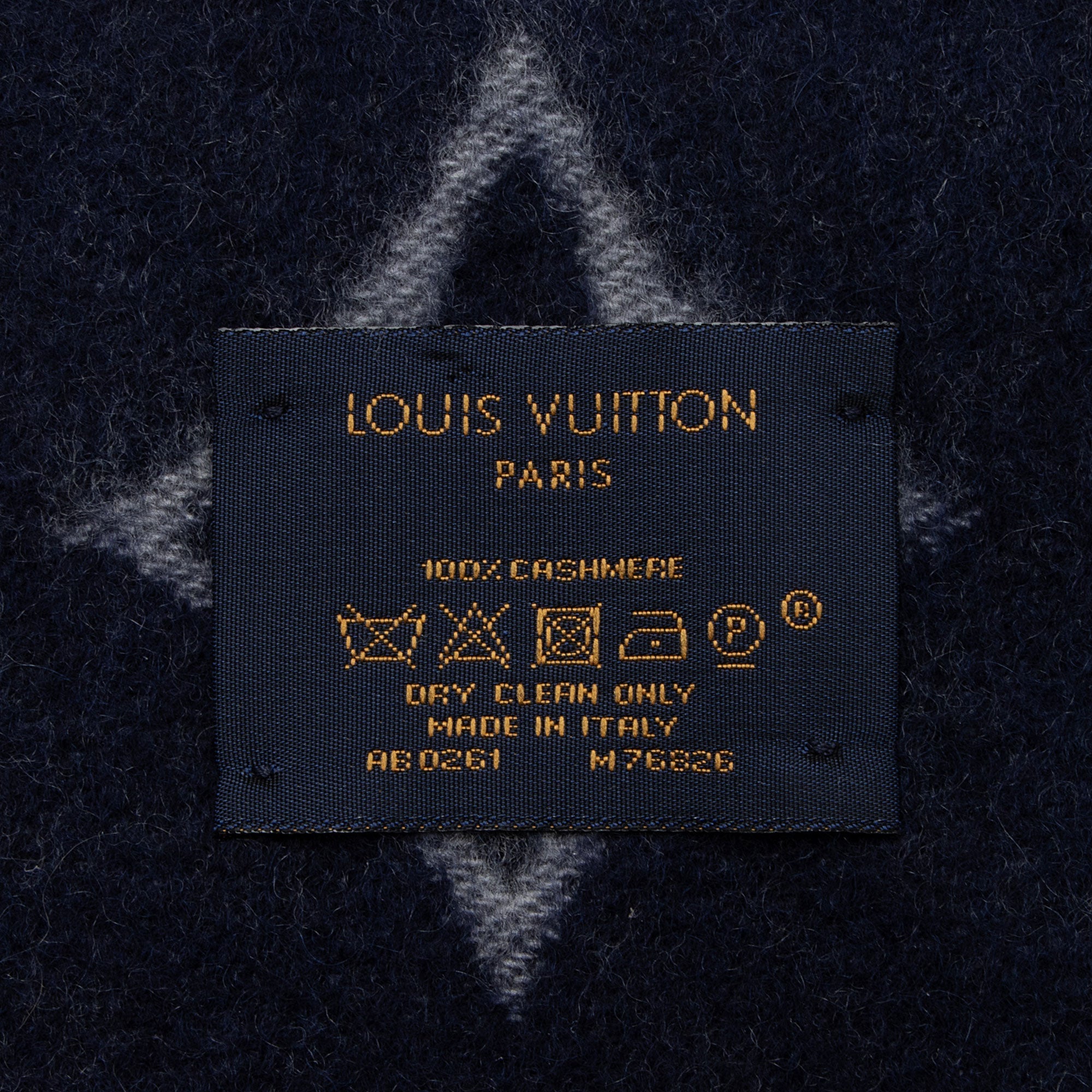 Louis Vuitton Cashmere Giant Monogram Dawn to Dusk Fringe Scarf