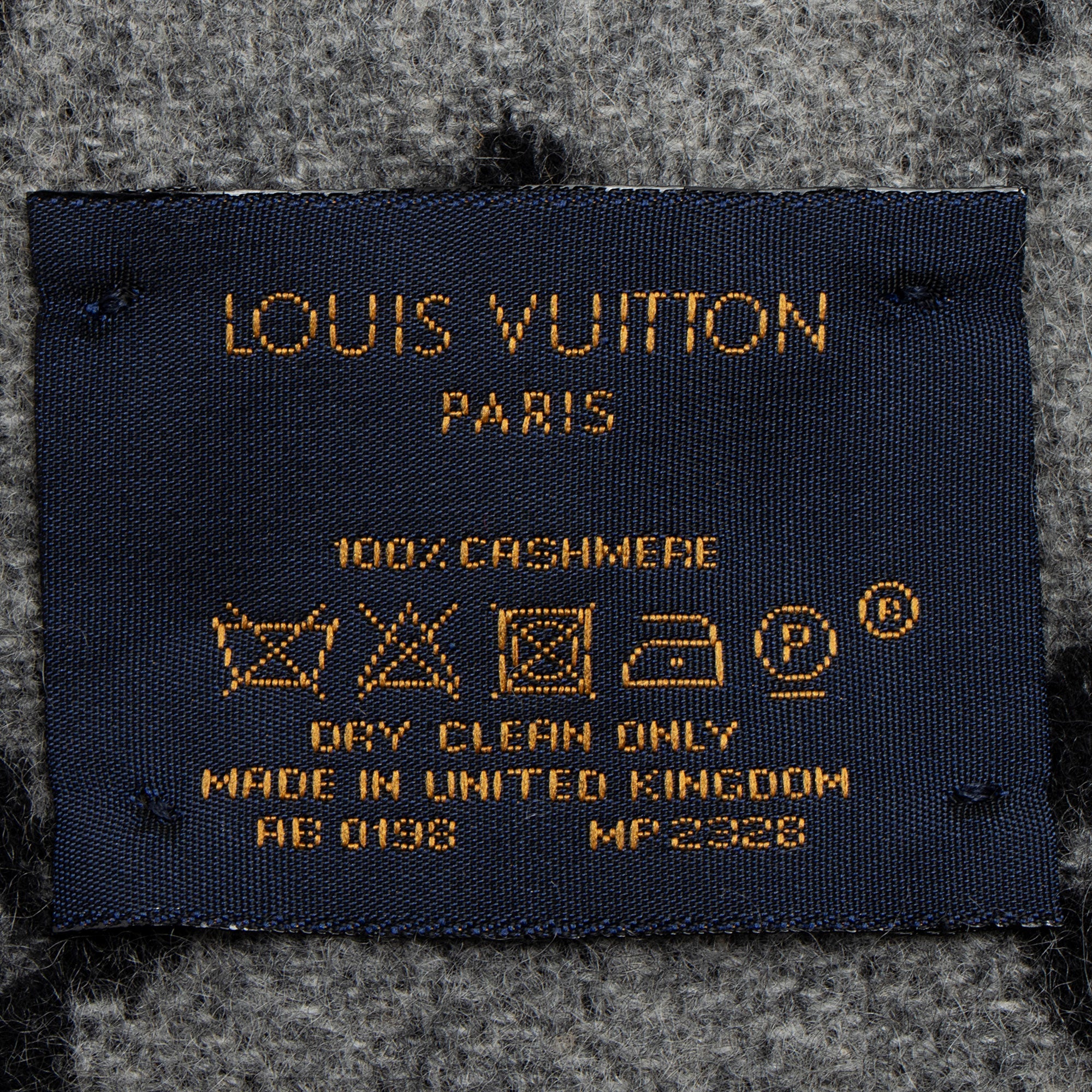 Louis Vuitton Cashmere Monogram Rainbow Fringe Scarf
