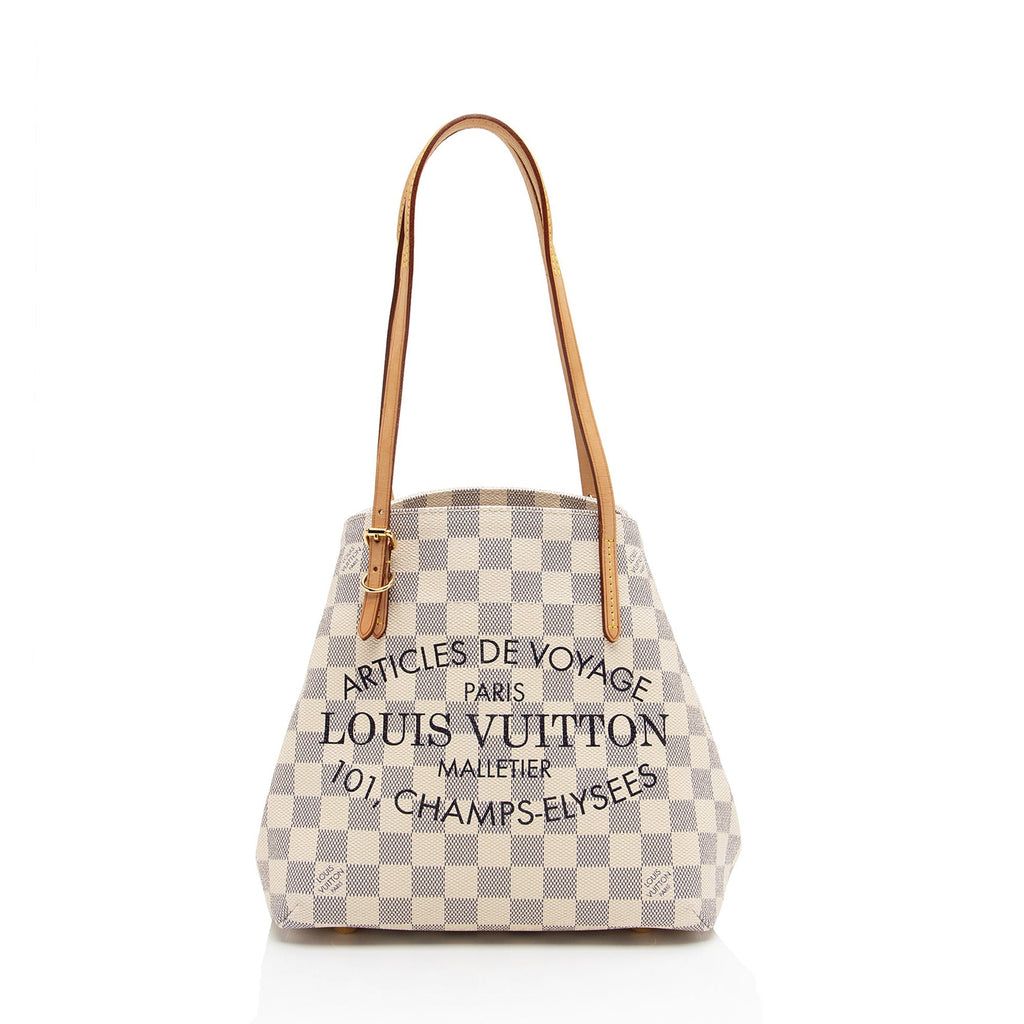 Louis Vuitton Damier Azur Cabas Adventure PM Tote (SHF-IcM8g9)