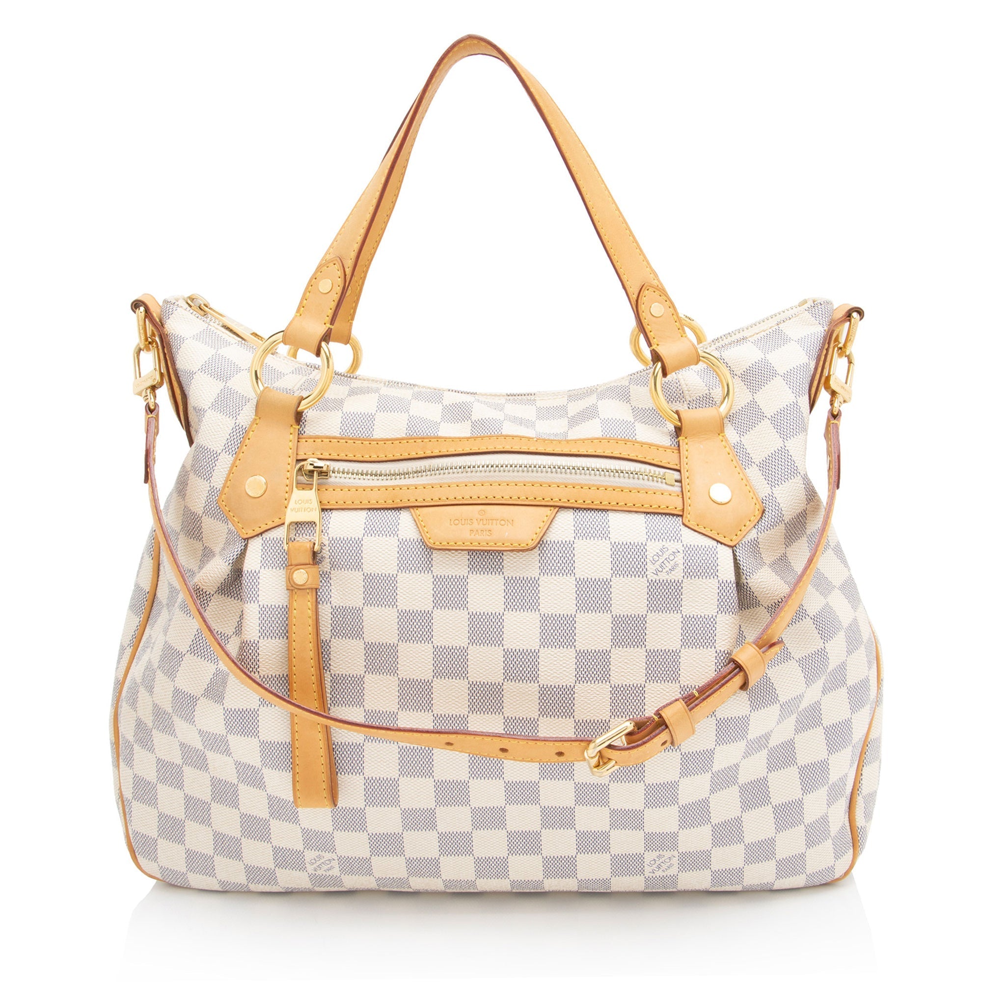 Louis Vuitton Damier Azur Evora MM Tote (SHF-hDLcg6)