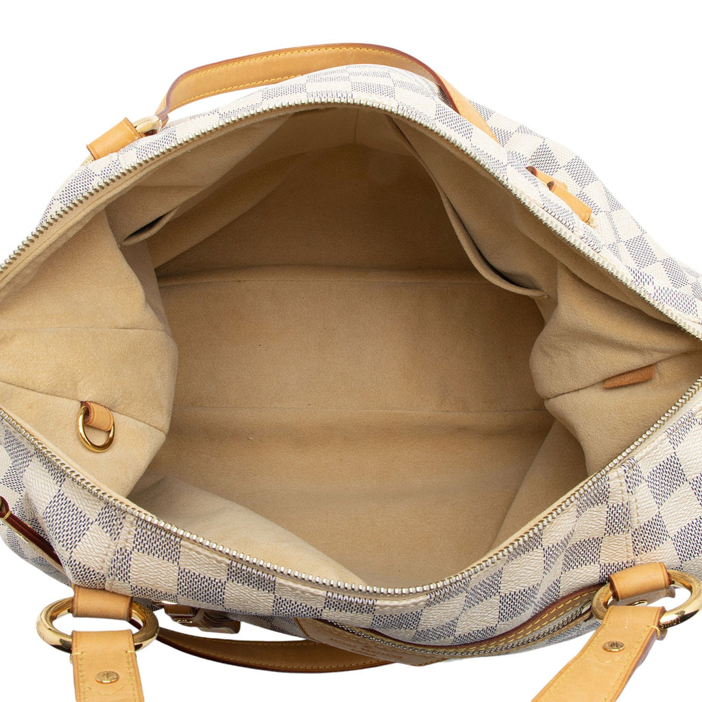 Louis Vuitton Damier Azur Evora MM Tote (SHF-hDLcg6)