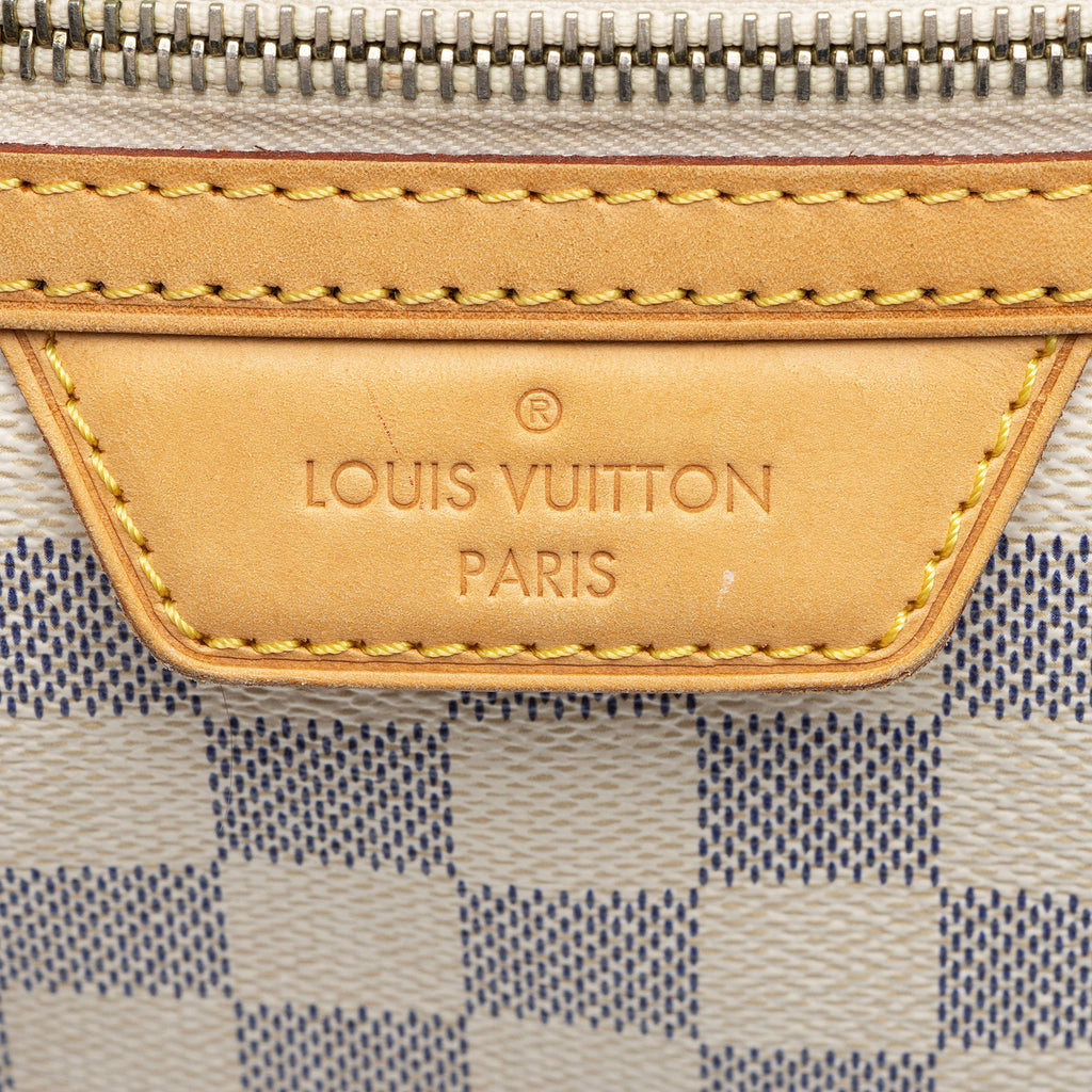 Louis Vuitton Damier Azur Evora MM Tote (SHF-hDLcg6)