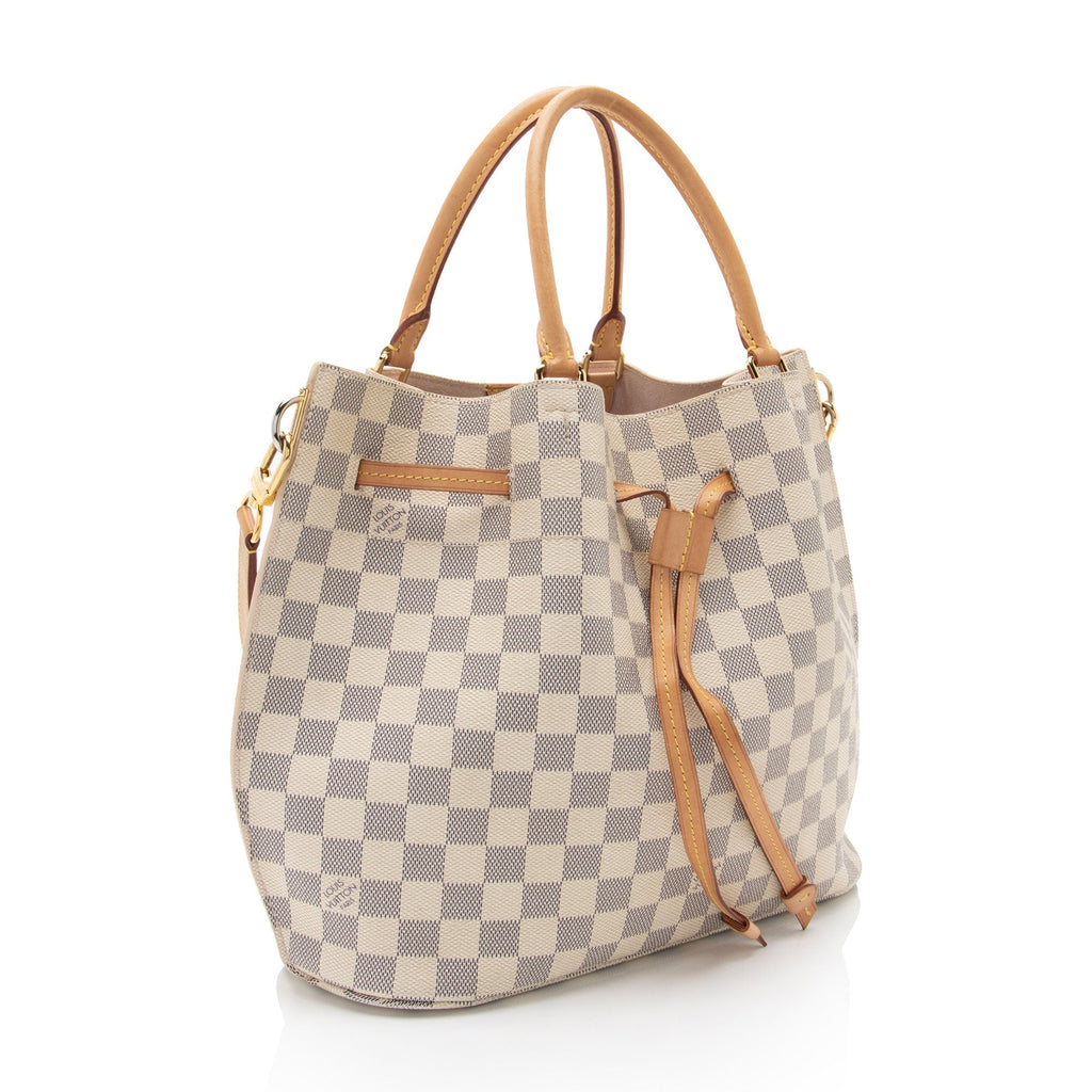 Louis Vuitton Damier Azur Girolata Tote (SHF-2cIloB)