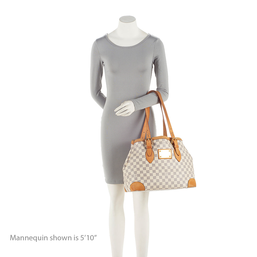 Louis Vuitton Damier Azur Hampstead MM Tote (SHF-21018)