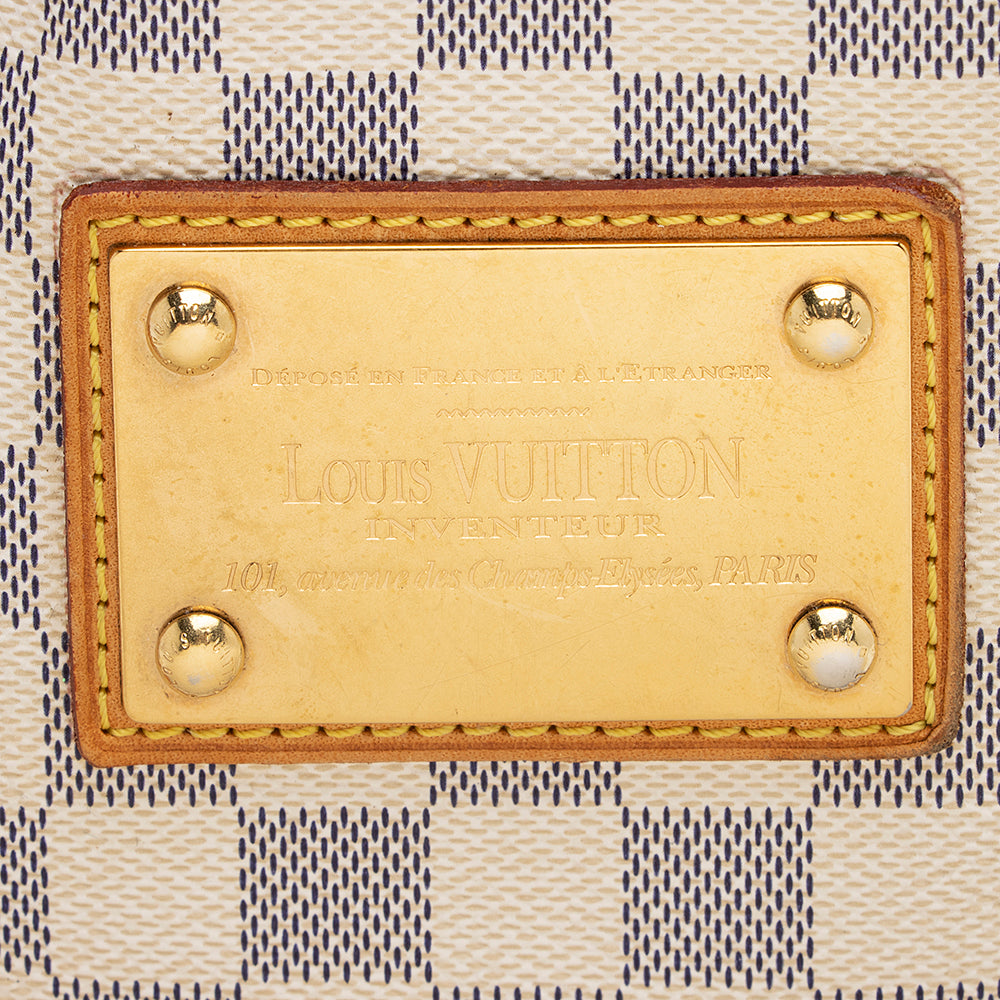 Louis Vuitton Damier Azur Hampstead MM Tote (SHF-21912)