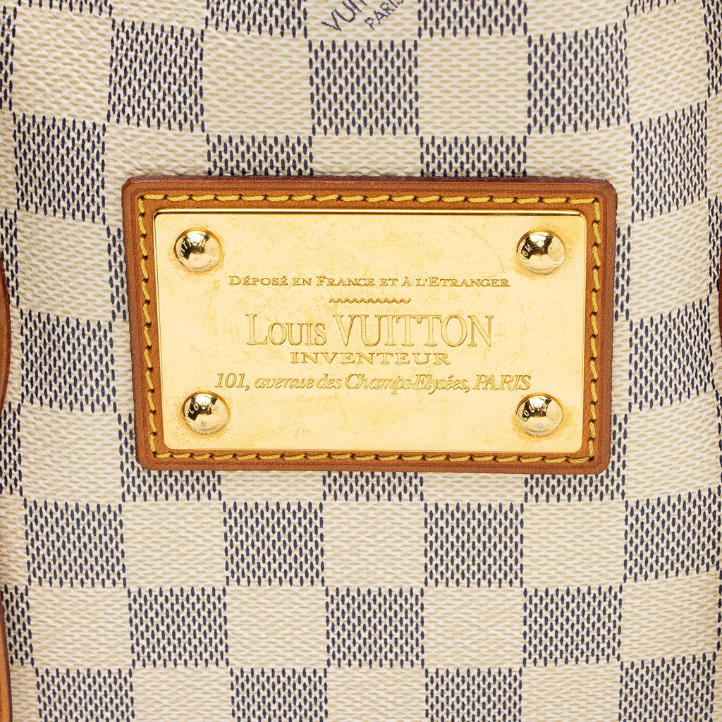 Louis Vuitton Damier Azur Hampstead MM Tote (SHF-Fmj5Yy)