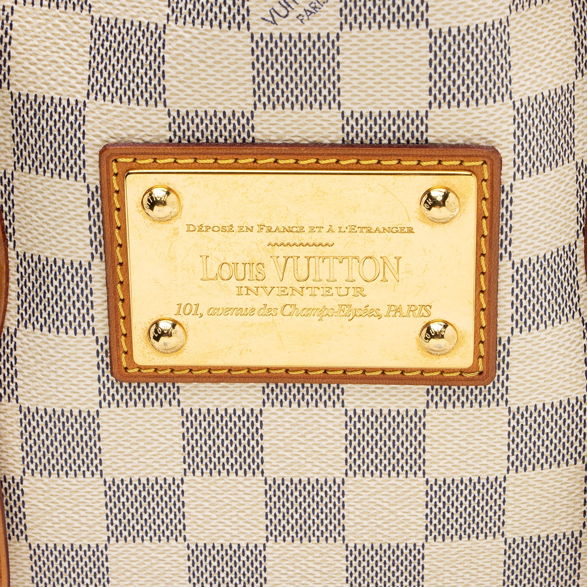 Louis Vuitton Damier Azur Hampstead MM Tote (SHF-Fmj5Yy)