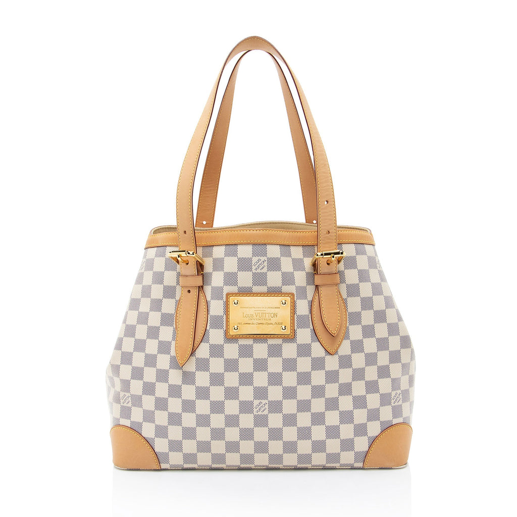 Louis Vuitton Damier Azur Hampstead MM Tote (SHF-GzhOZX)
