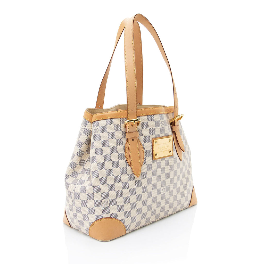 Louis Vuitton Damier Azur Hampstead MM Tote (SHF-GzhOZX)