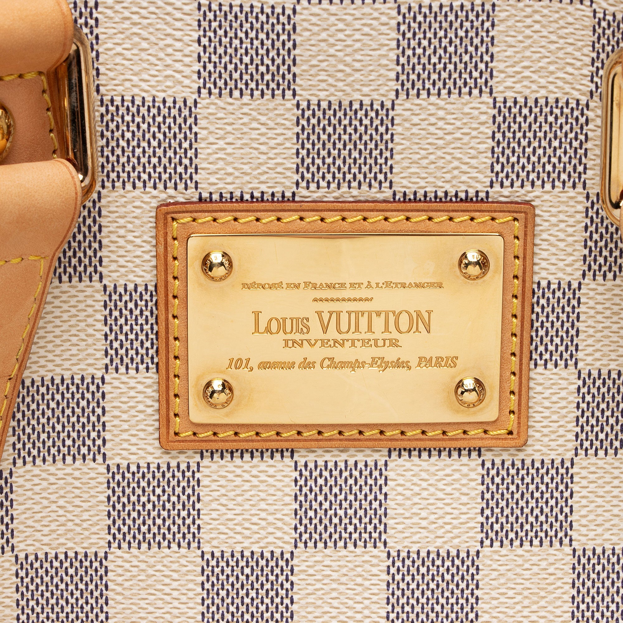Louis Vuitton Damier Azur Hampstead PM Tote (SHF-zhjGY2)