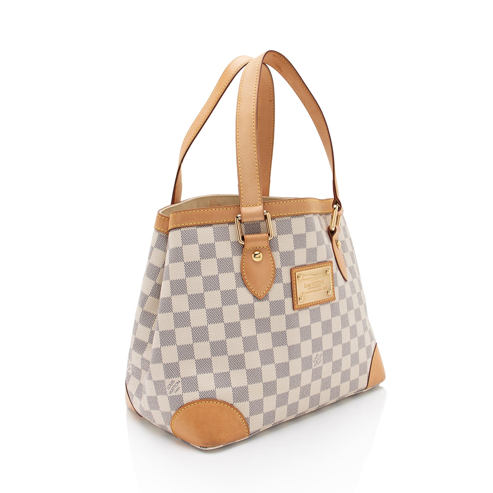 Louis Vuitton Damier Azur Hampstead PM Tote (SHF-zhjGY2)