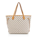 Louis Vuitton Damier Azur Neverfull MM Tote (SHF-oqv6hs)