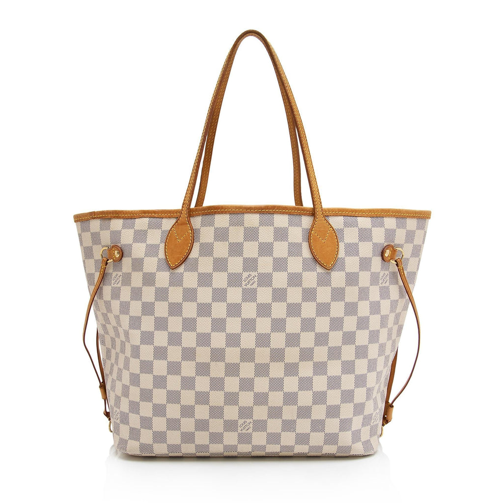 Louis Vuitton Damier Azur Neverfull MM Tote (SHF-bsFsnX)