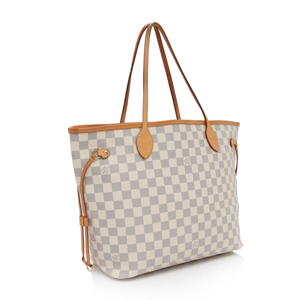 Louis Vuitton Damier Azur Neverfull MM Tote (SHF-ZWxibm)