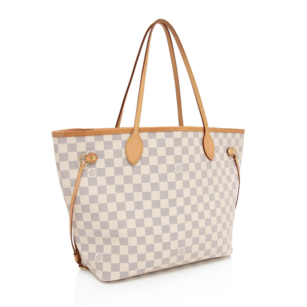 Louis Vuitton Damier Azur Neverfull MM Tote (SHF-DBwAn9)