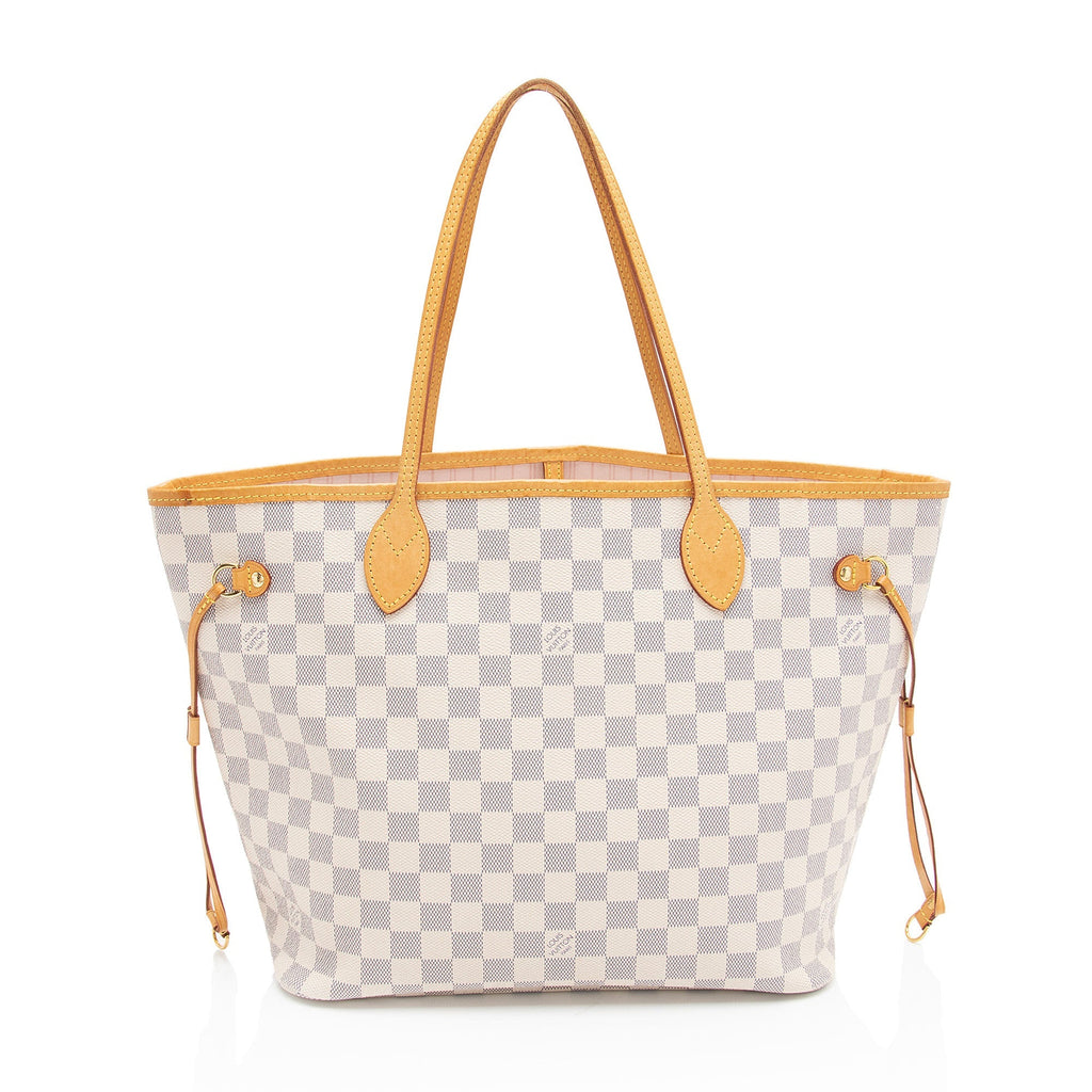 Louis Vuitton Damier Azur Neverfull MM Tote (SHF-E9JIhp)