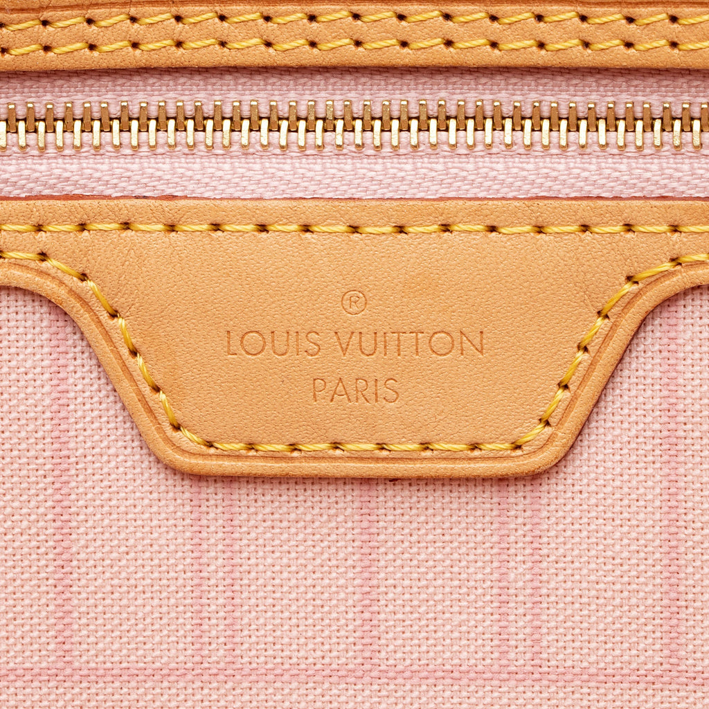 Louis Vuitton Damier Azur Neverfull MM Tote (SHF-qjLpho)