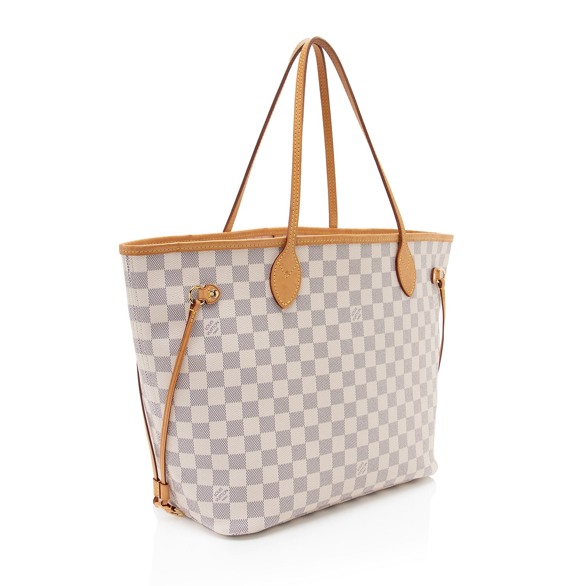 Louis Vuitton Damier Azur Neverfull MM Tote (SHF-qjLpho)