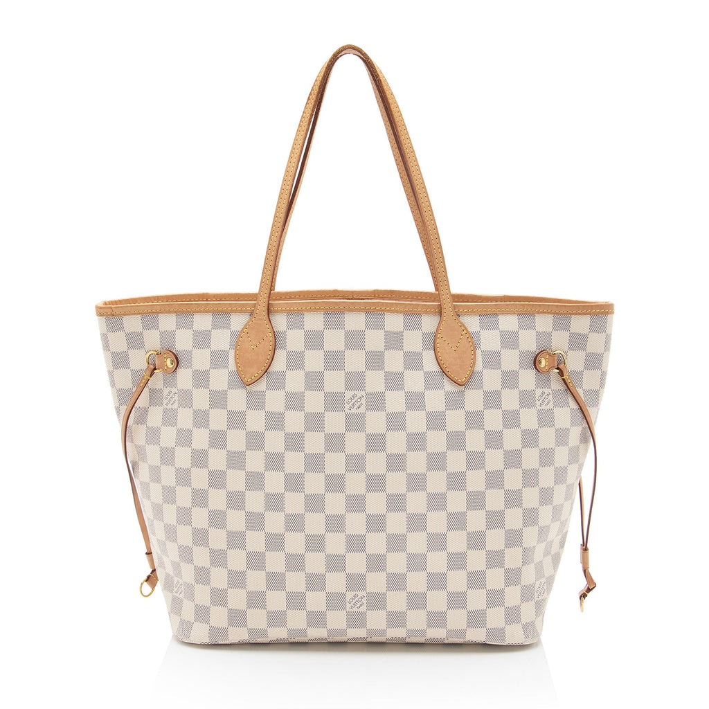 Louis Vuitton Damier Azur Neverfull MM Tote (SHF-Qy78xW)