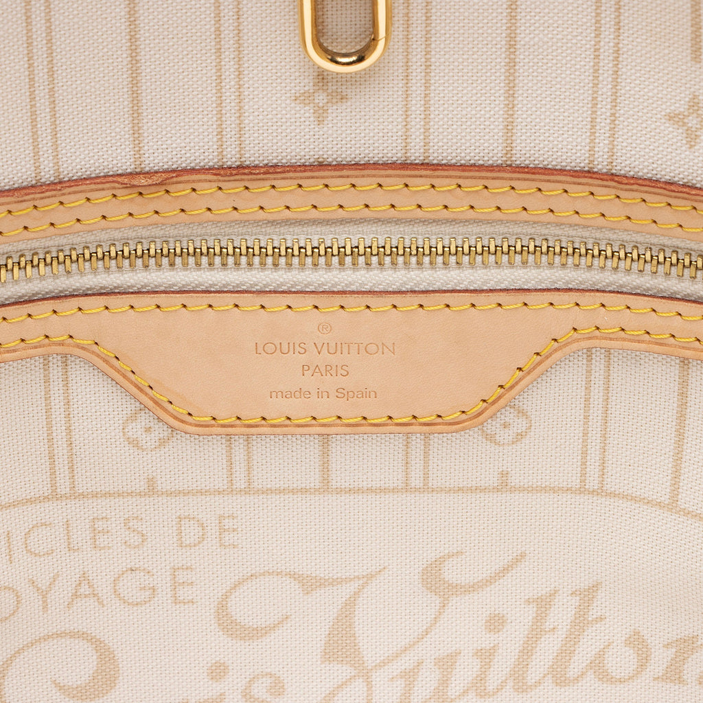 Louis Vuitton Damier Azur Neverfull MM Tote - FINAL SALE (SHF-rTmIzS)