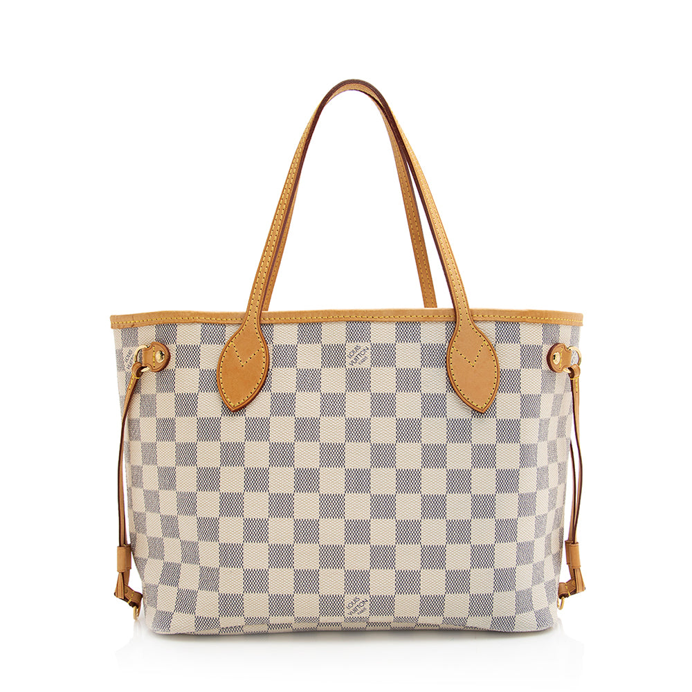 Louis Vuitton Damier Azur Neverfull PM Tote (SHF-20349)
