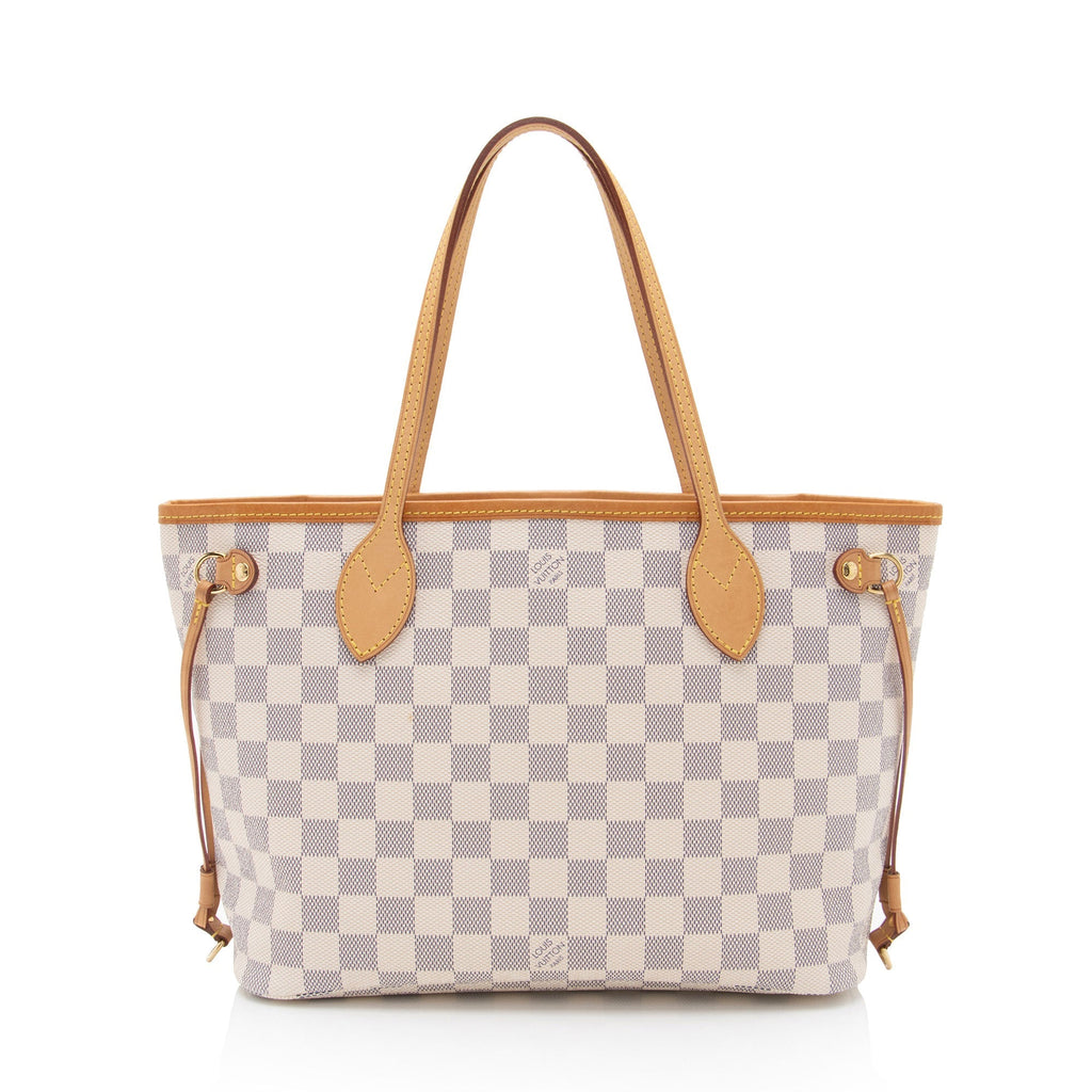 Louis Vuitton Damier Azur Neverfull PM Tote (SHF-JcINxN)