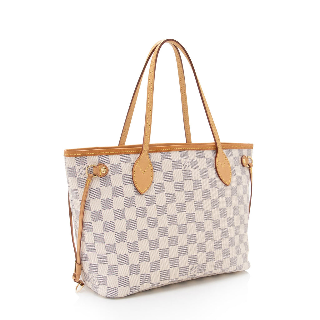 Louis Vuitton Damier Azur Neverfull PM Tote (SHF-JcINxN)