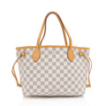 Louis Vuitton Damier Azur Neverfull PM Tote (SHF-EDzBxL)