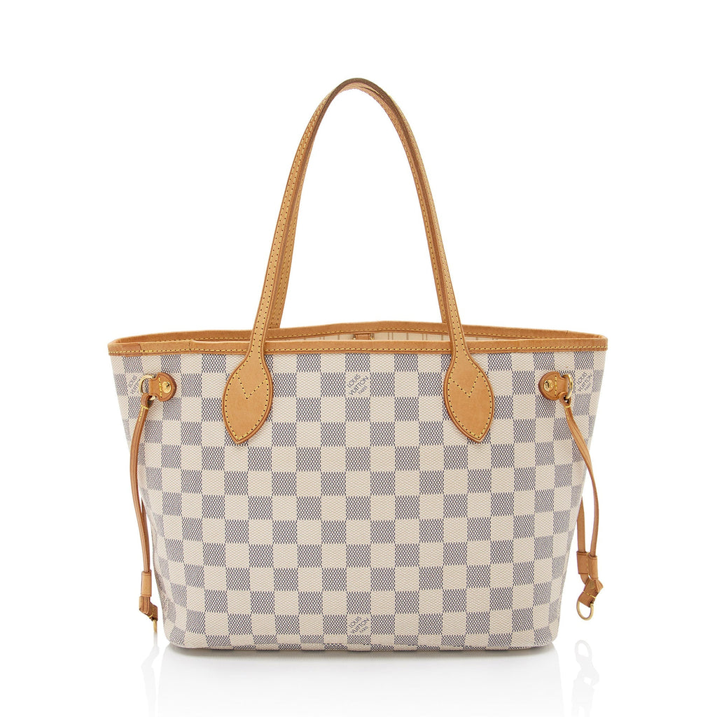 Louis Vuitton Damier Azur Neverfull PM Tote (SHF-DxgmLJ)