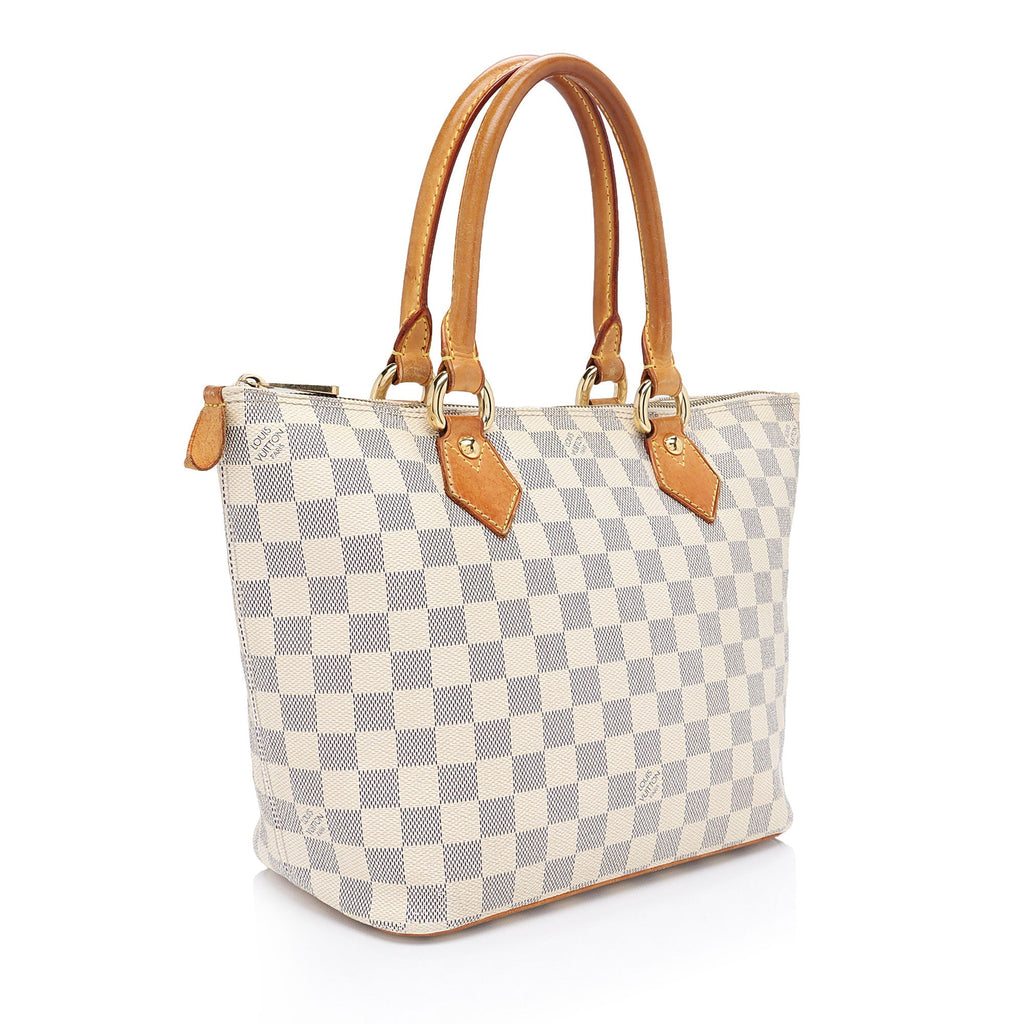 Louis Vuitton Damier Azur Saleya PM Tote - FINAL SALE (SHF-6lMBDG)