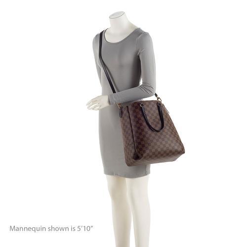 Louis Vuitton Damier Ebene Belmont MM Tote (SHF-7iEM38)
