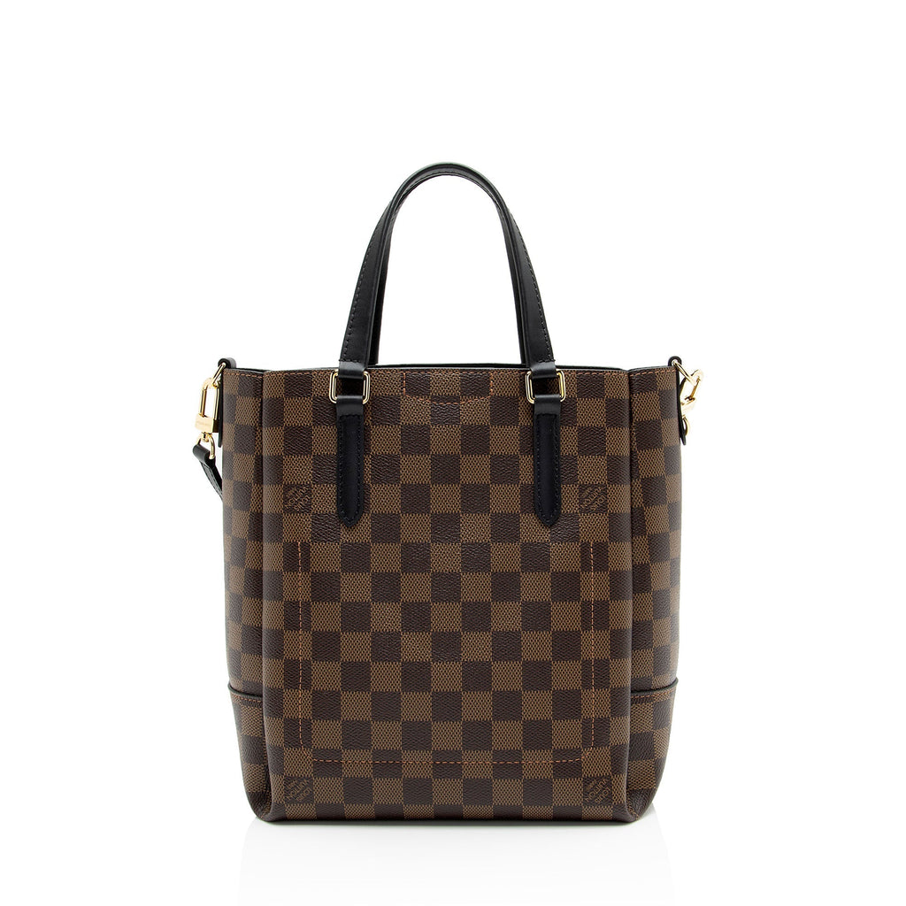 Louis Vuitton Damier Ebene Belmont PM Tote (SHF-NhyEwF)