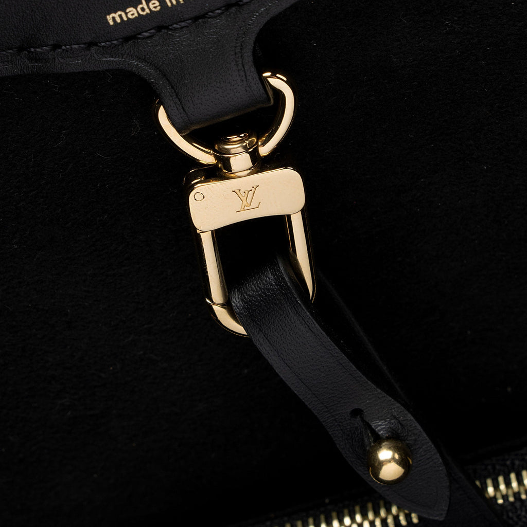 Louis Vuitton Damier Ebene Belmont PM Tote (SHF-NhyEwF)