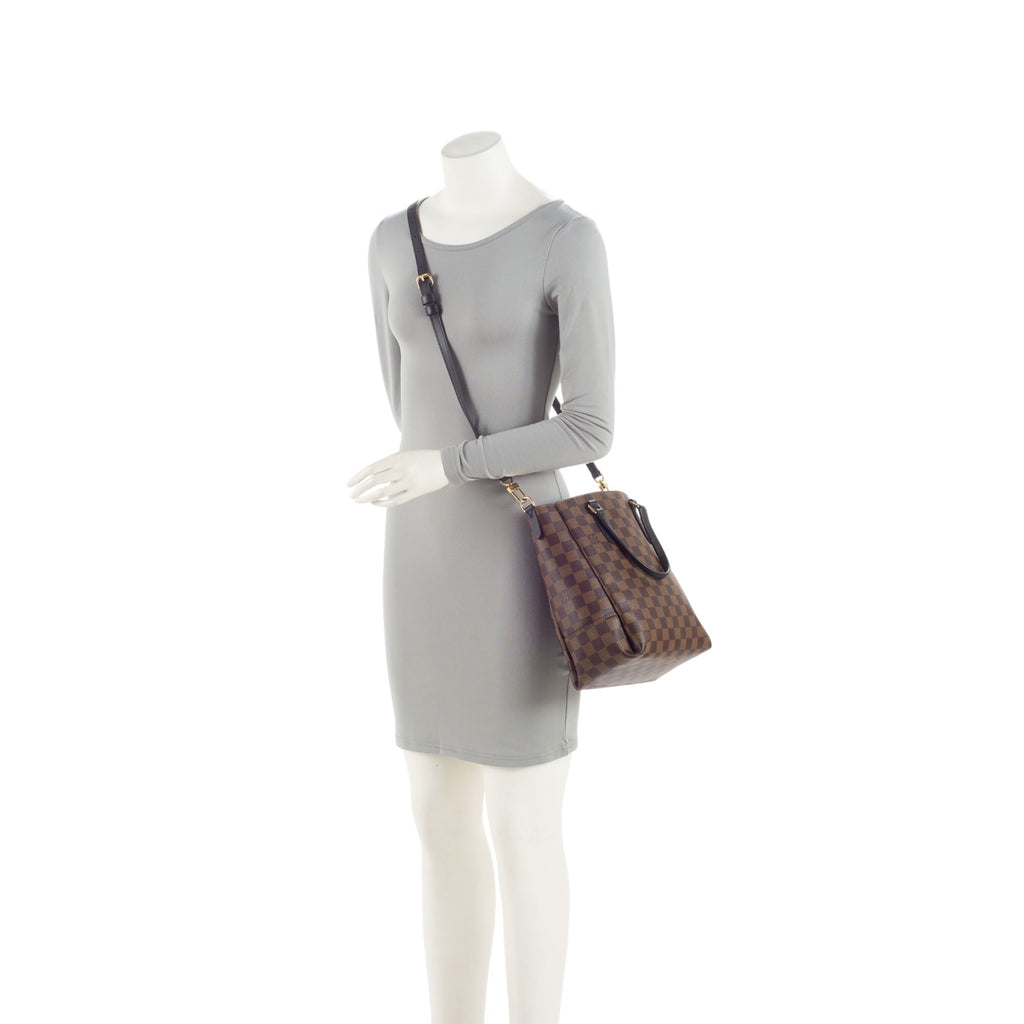 Louis Vuitton Damier Ebene Belmont PM Tote (SHF-NhyEwF)